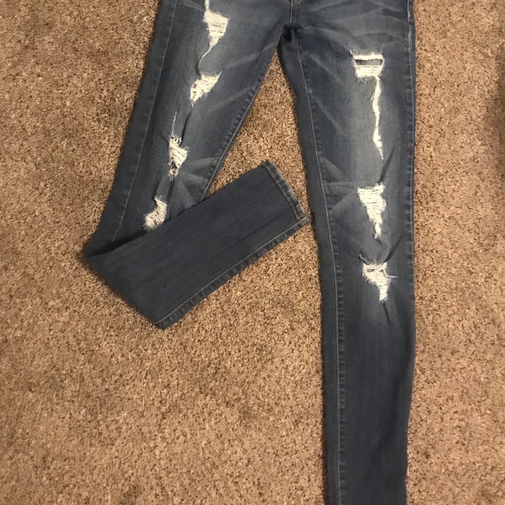 Flying Monkey distressed skinny jeans - Picture 2 of 2